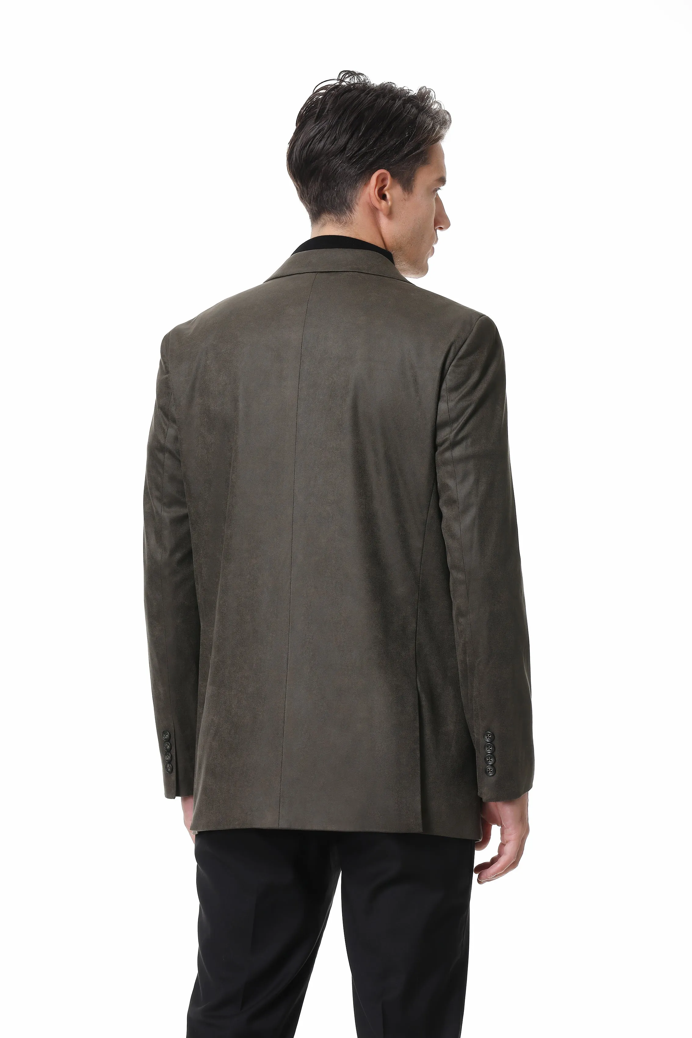 Hechter Paris Faux Suede Brown Jacket