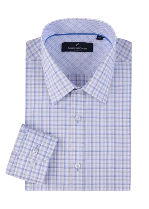 Hechter Paris Plaid Slim Fit Dress Shirt