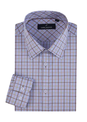 Hechter Paris Plaid Slim Fit Dress Shirt