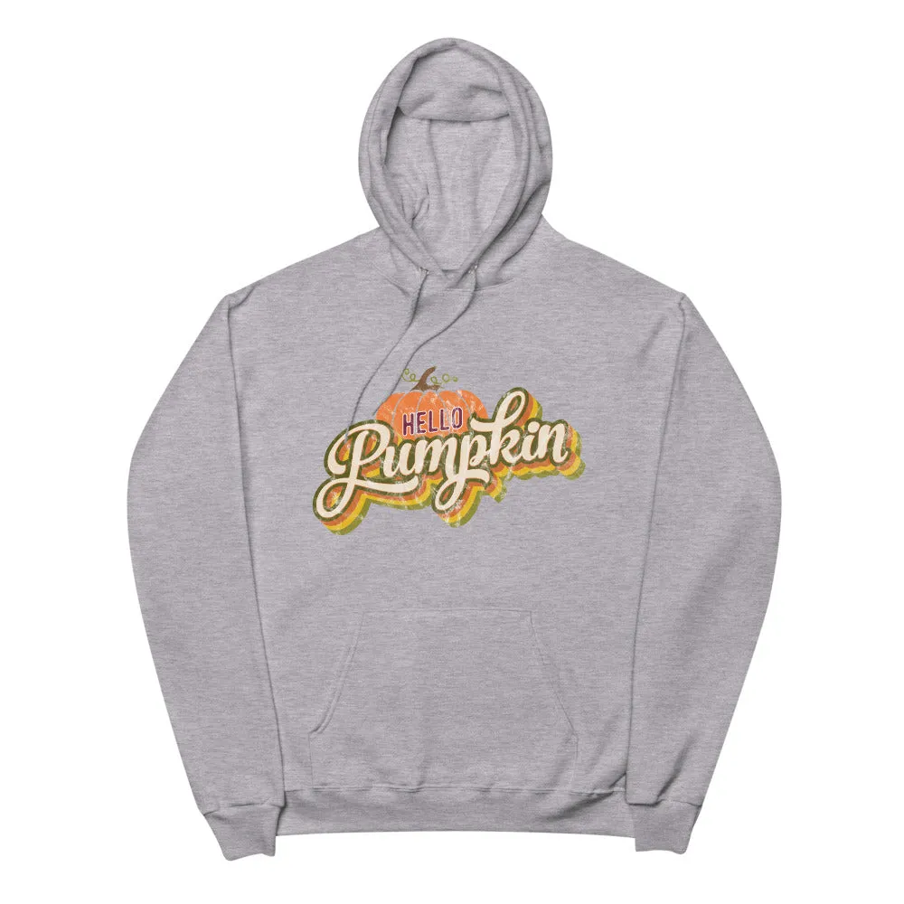 Hello Pumpkin Unisex Fleece Hoodie
