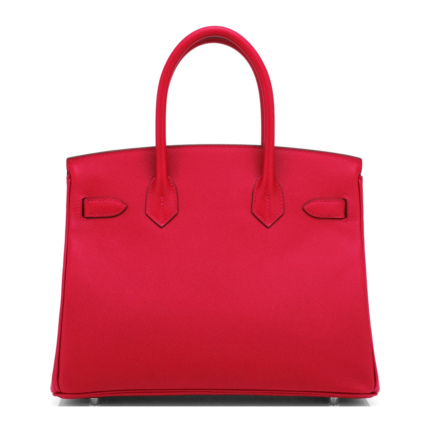 Hermes Rouge Casaque 30cm Birkin Bag Epsom Palladium Hardware
