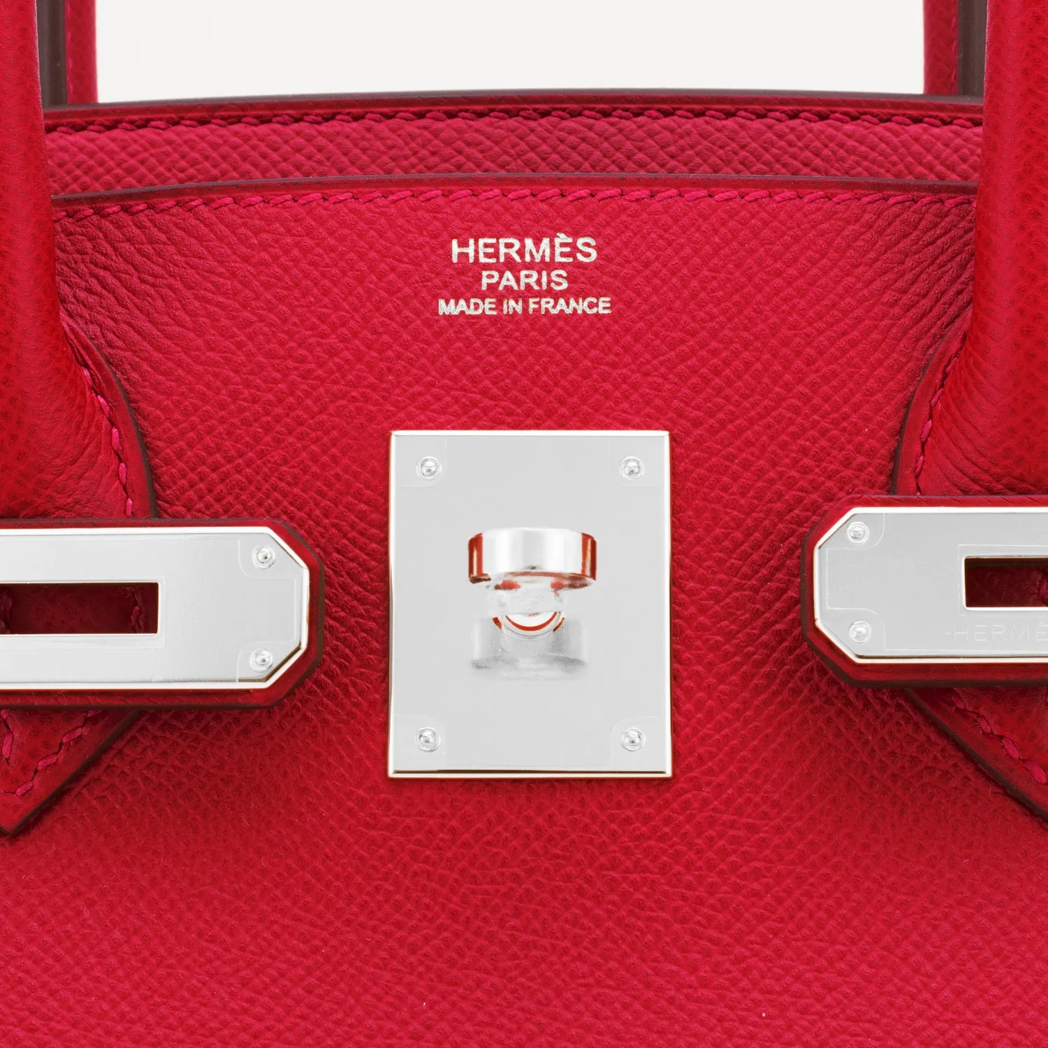 Hermes Rouge Casaque 30cm Birkin Bag Epsom Palladium Hardware
