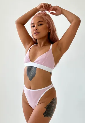 High Rise Thong, Pink