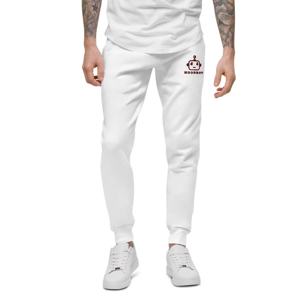 HOODBOT - MAROON Fleece Sweatpants (Unisex)