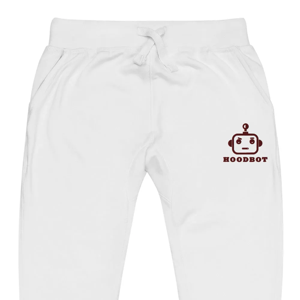 HOODBOT - MAROON Fleece Sweatpants (Unisex)