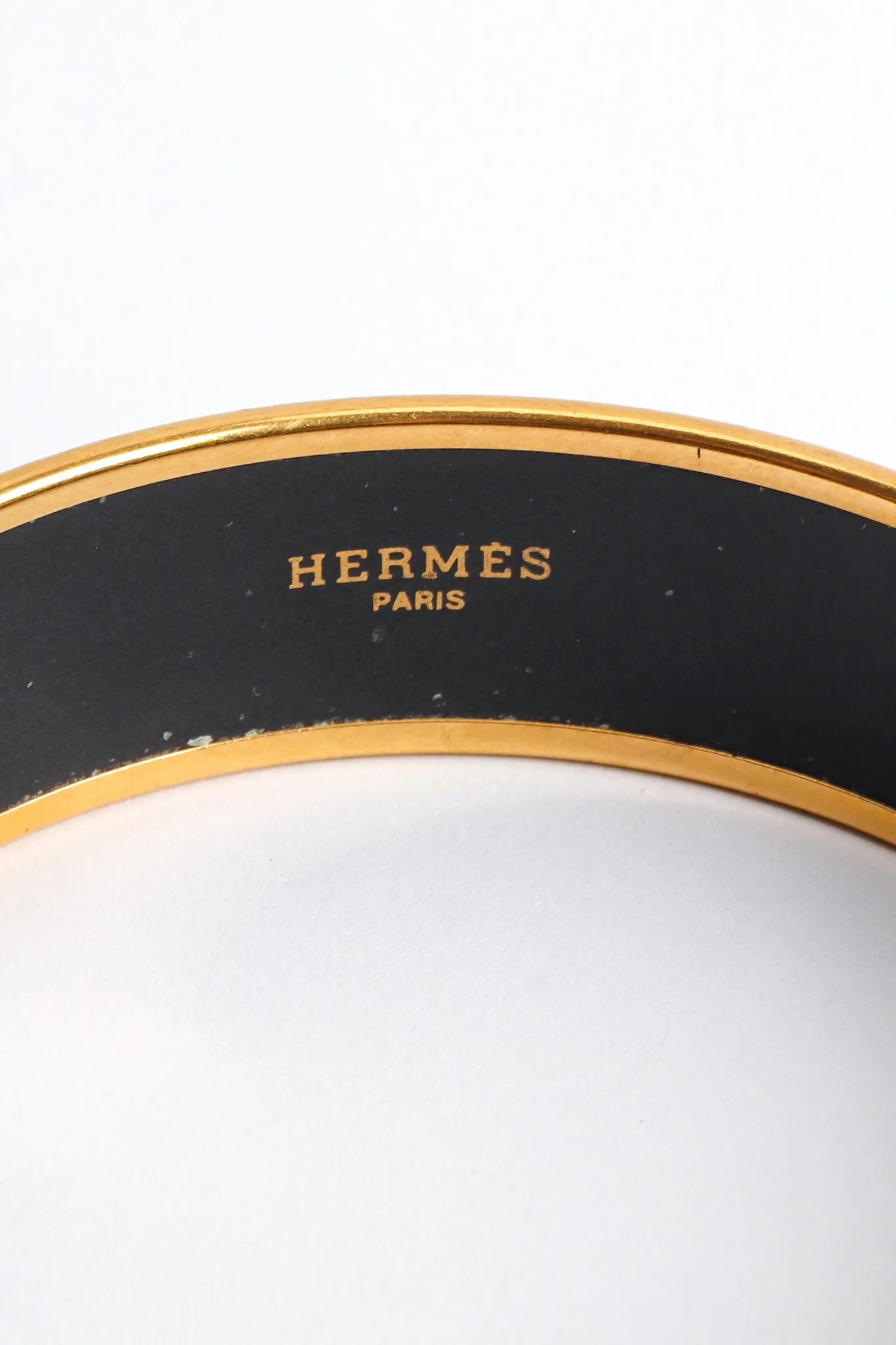 Horse Carriage Wide Enamel Bracelet