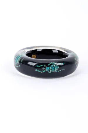 Iridescent Beetle Lucite Cuff I
