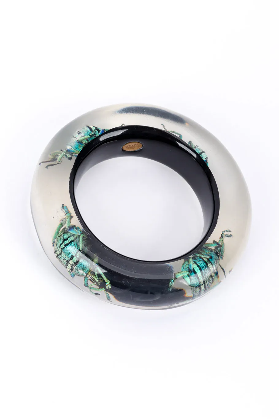 Iridescent Beetle Lucite Cuff I