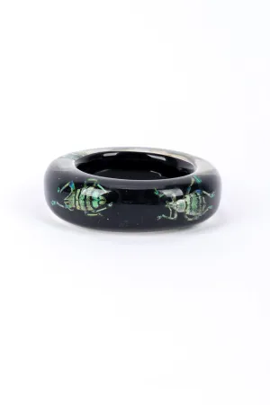 Iridescent Beetle Lucite Cuff II