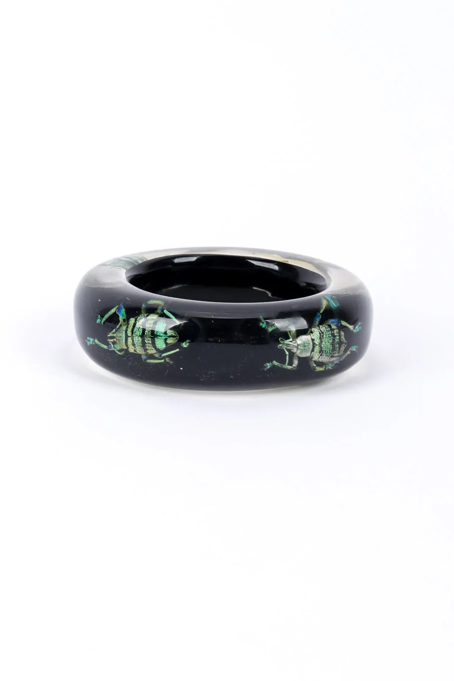 Iridescent Beetle Lucite Cuff II