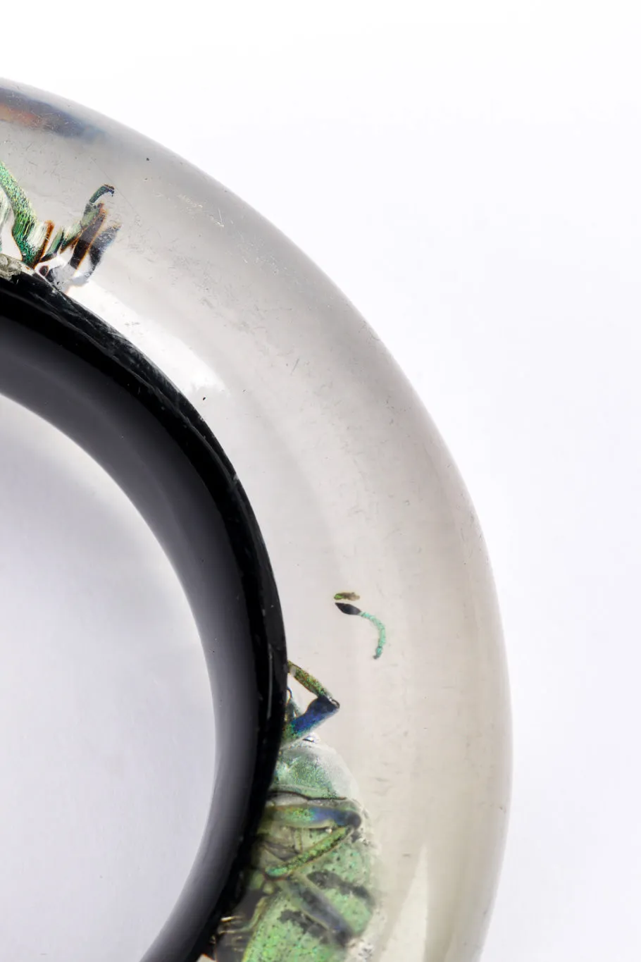 Iridescent Beetle Lucite Cuff II