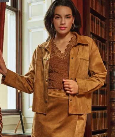 Jacket Suedine Wide F2410501