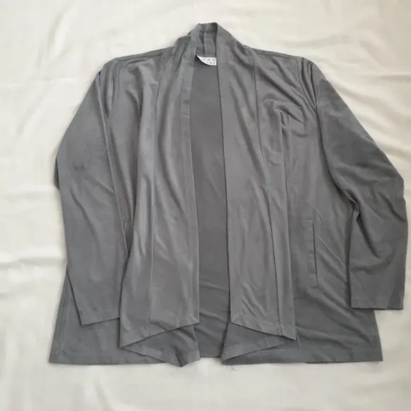 Joan Rivers Faux Suede Jacket - Medium