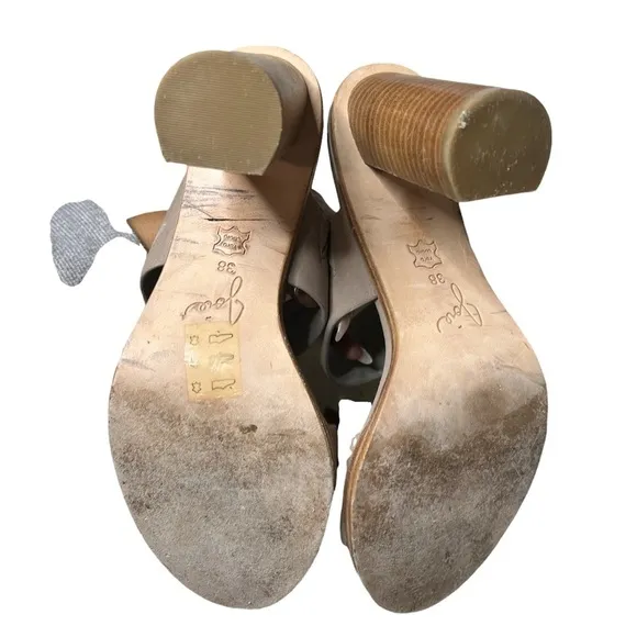 Joie Taupe Grey Heels Size 38/US 8