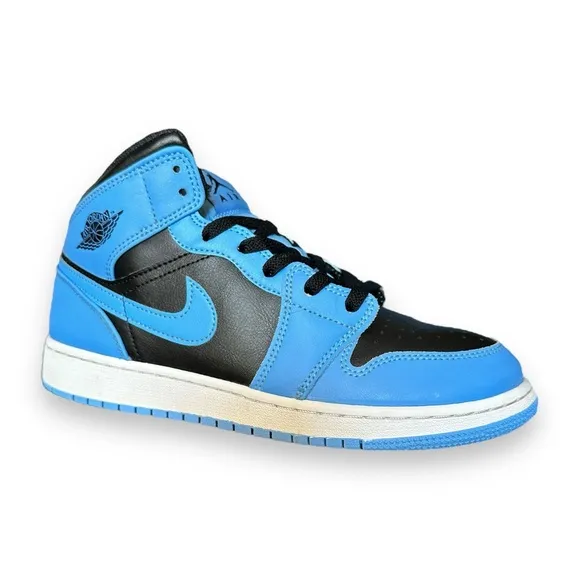 Jordan 1 Mid University Blue Black