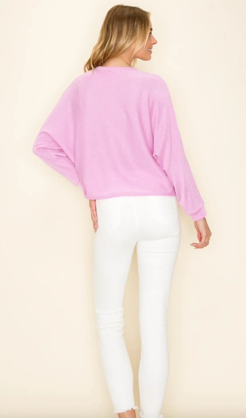 Just The Beginning Ribbed Long Sleeve Top-Multiple Colors Available