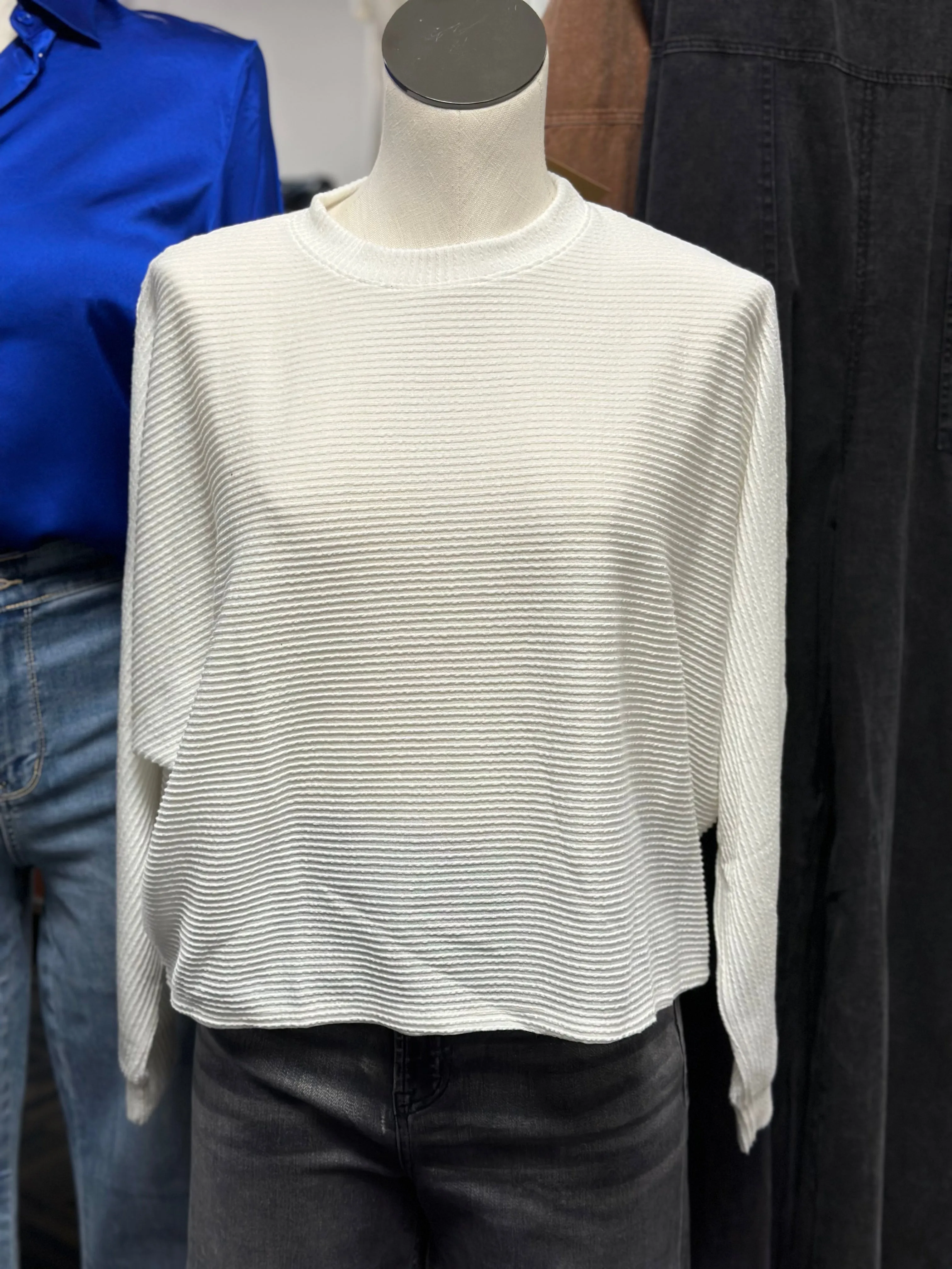 Just The Beginning Ribbed Long Sleeve Top-Multiple Colors Available