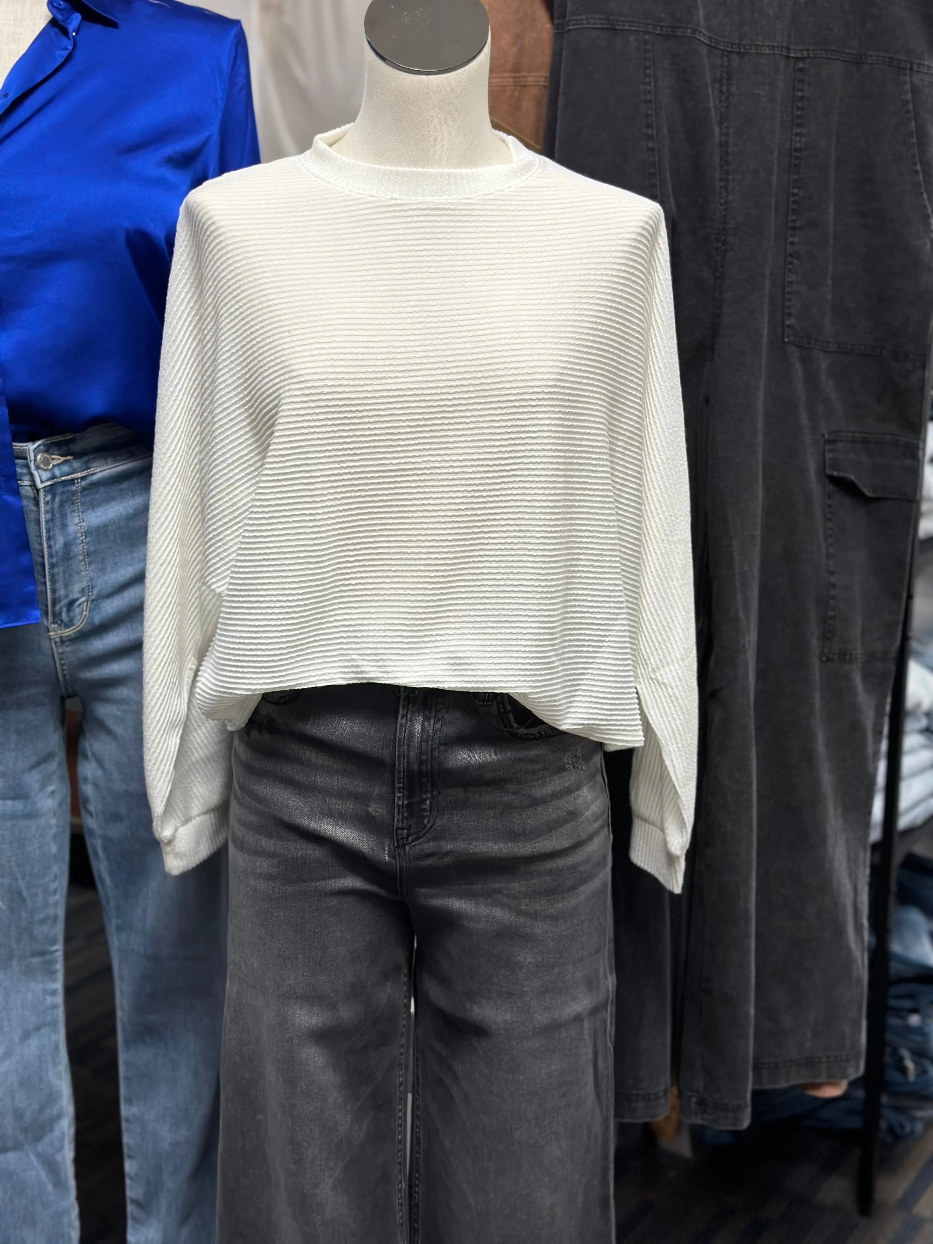 Just The Beginning Ribbed Long Sleeve Top-Multiple Colors Available