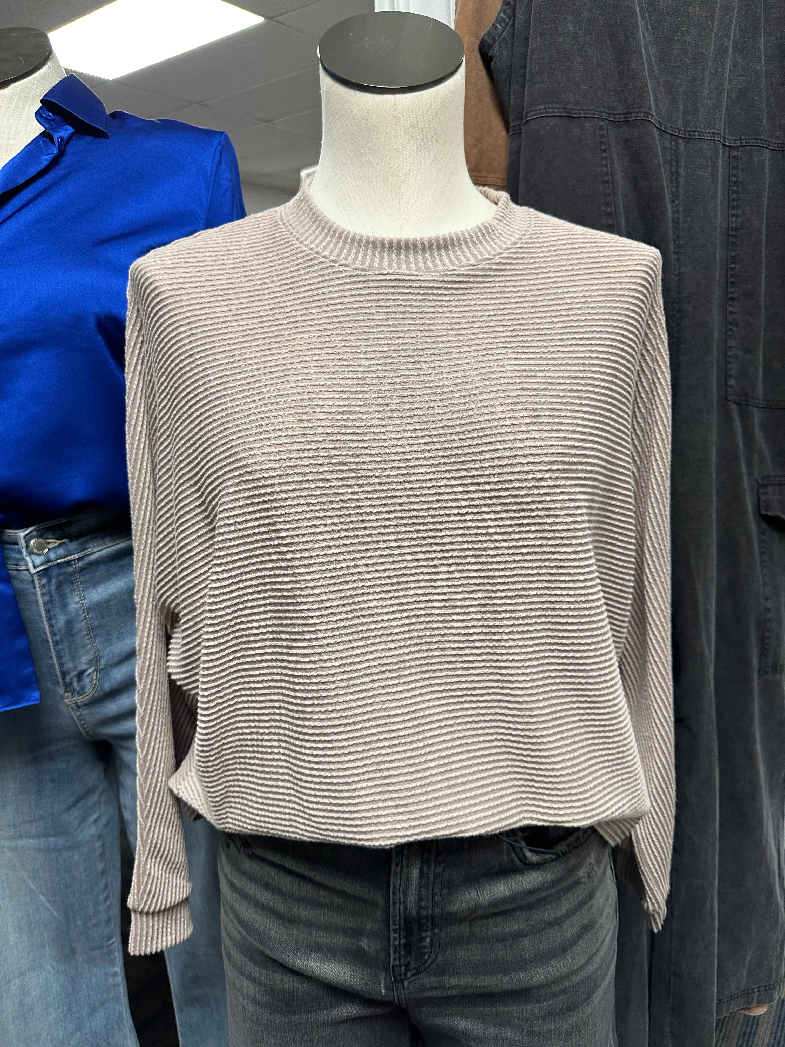 Just The Beginning Ribbed Long Sleeve Top-Multiple Colors Available