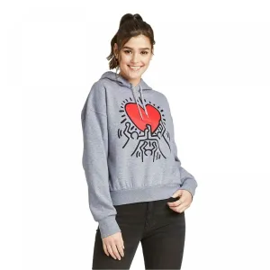 Keith Haring Women's Hooded Graphic Sweatshirt