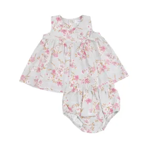 KIMONO DRESS & BLOOMER - PINK PHLOX FLORAL