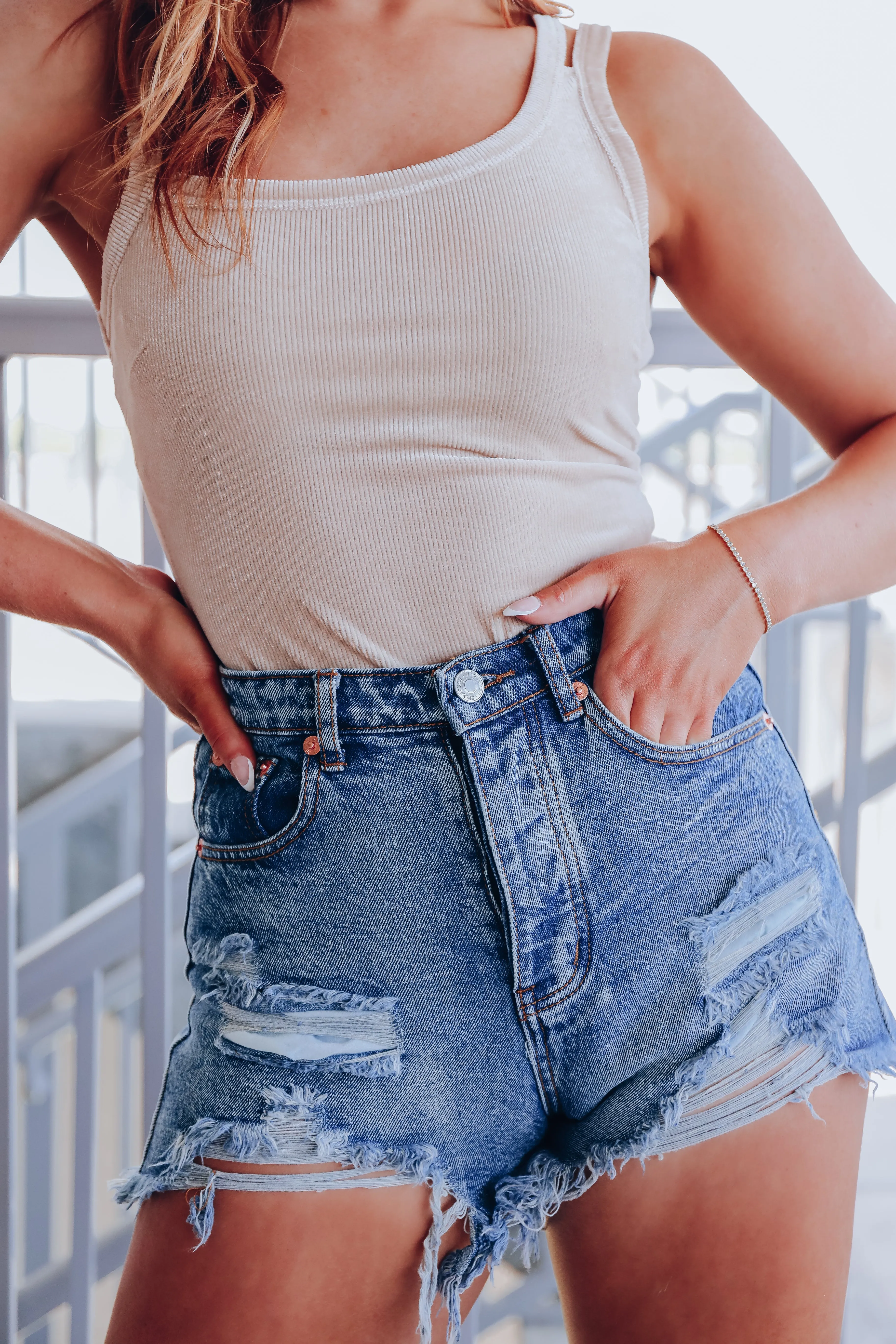 Landon Denim Shorts - Medium