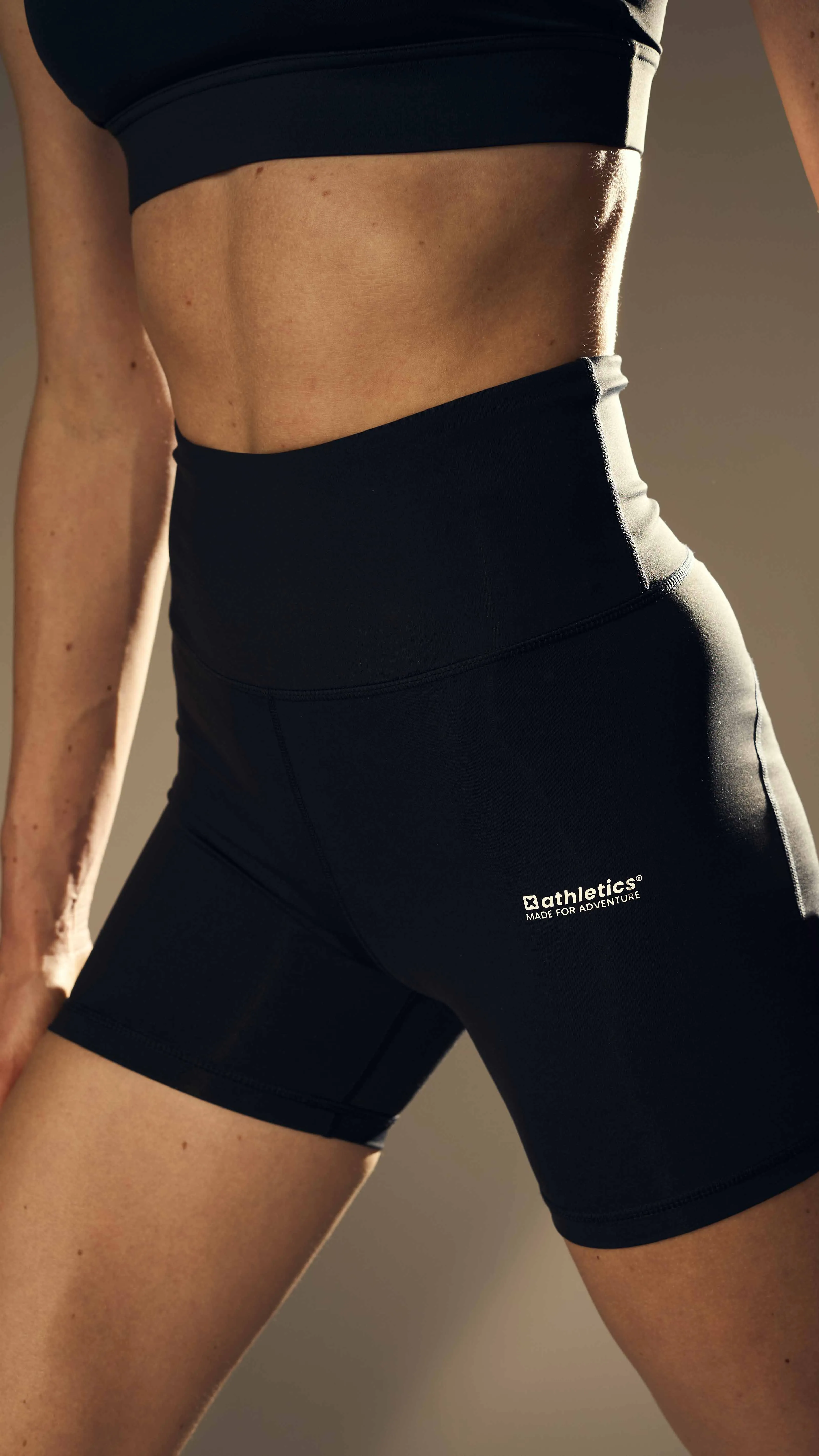 LEGGINGS CORTOS MUJER ACTIVE NEGRO OSCURO