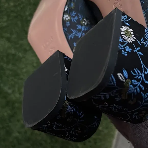 Lewit Bianca Embroidered Loafer Mule