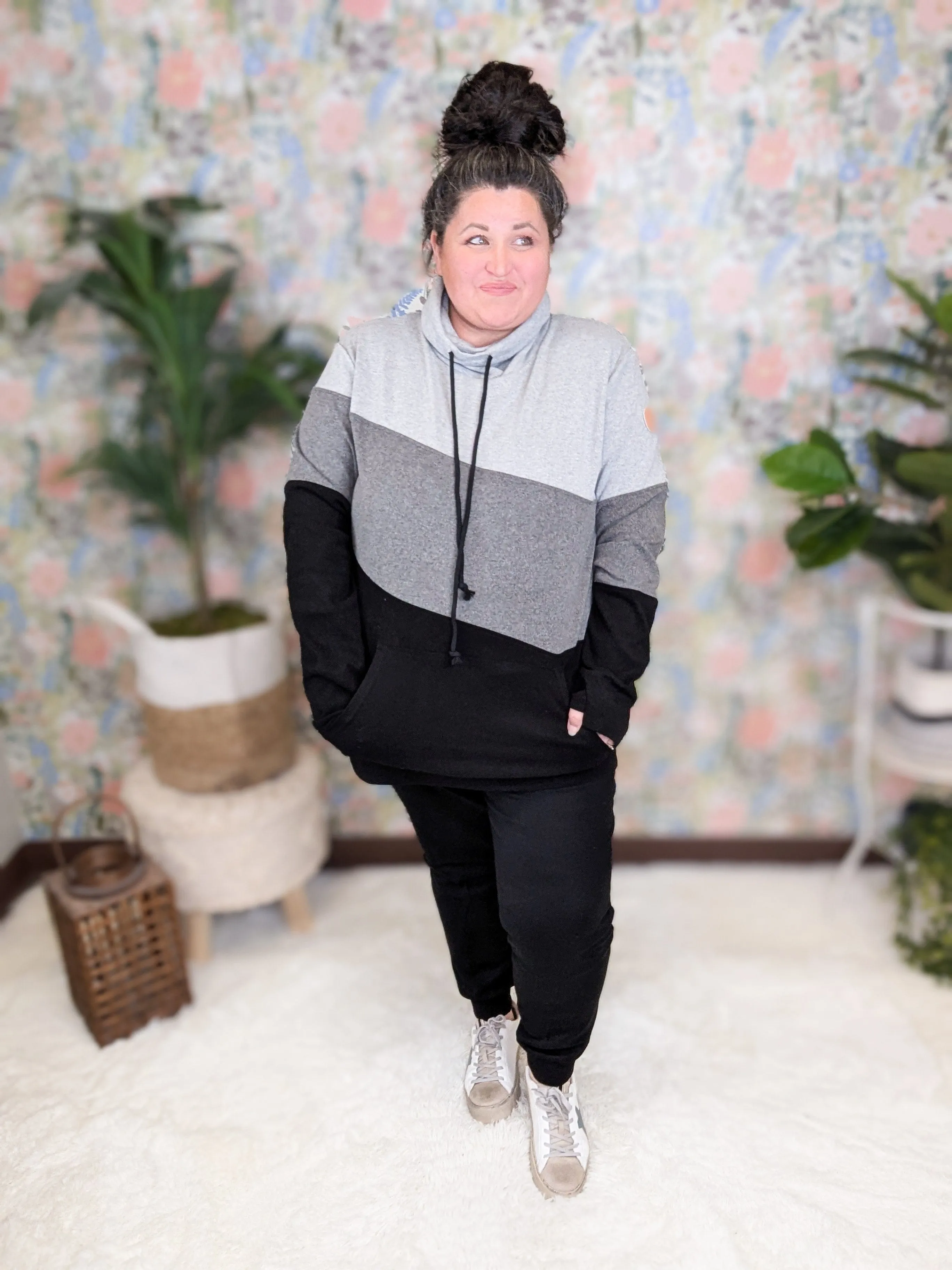 Libby Luxe High Rise Black Joggers w/Pockets