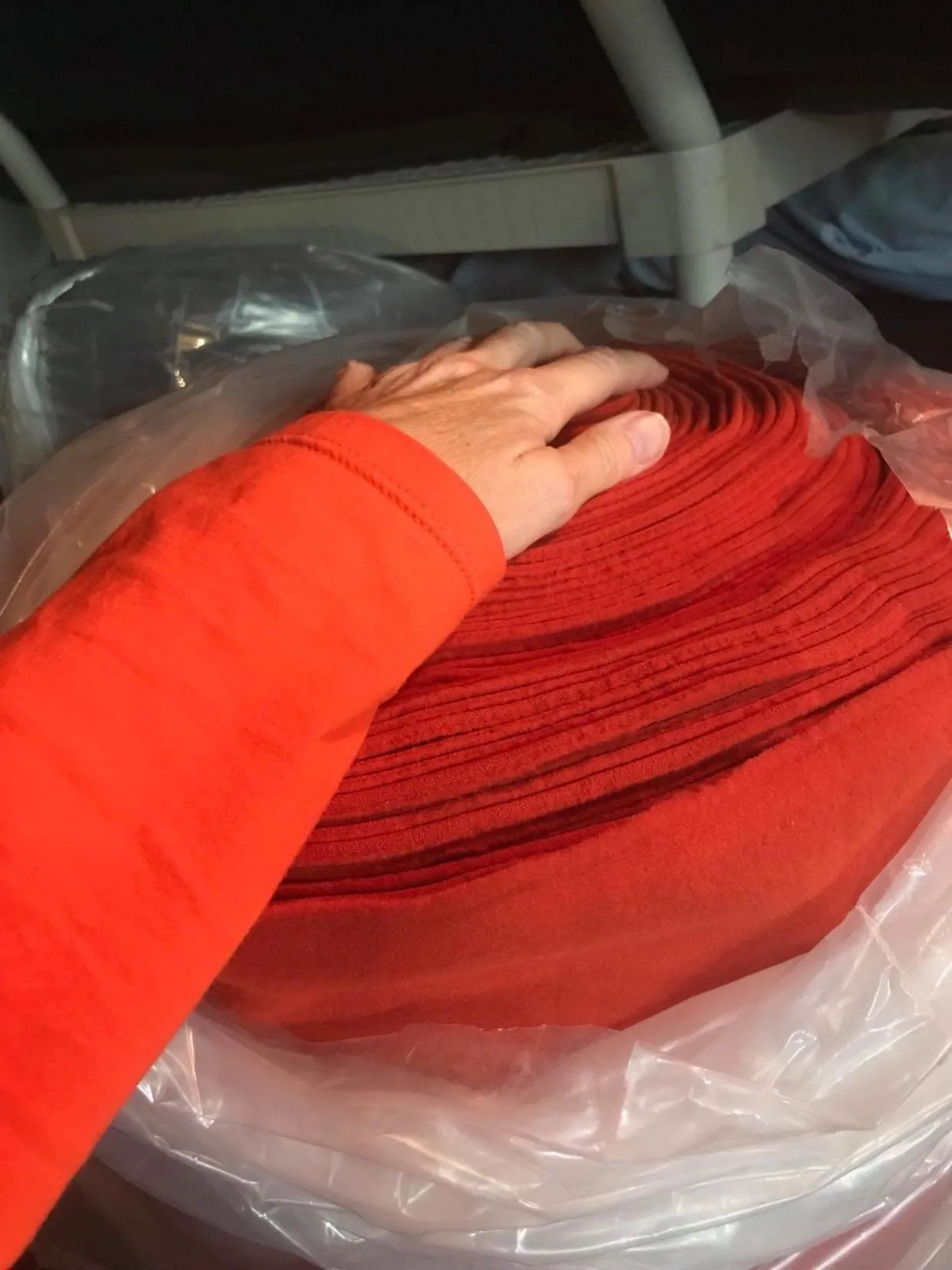 Limited Production Winter Felt-lined Boot-Cut Cargo Pant in Burnt Orange