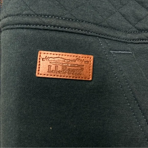 L.L. Bean green fleece jacket size XS