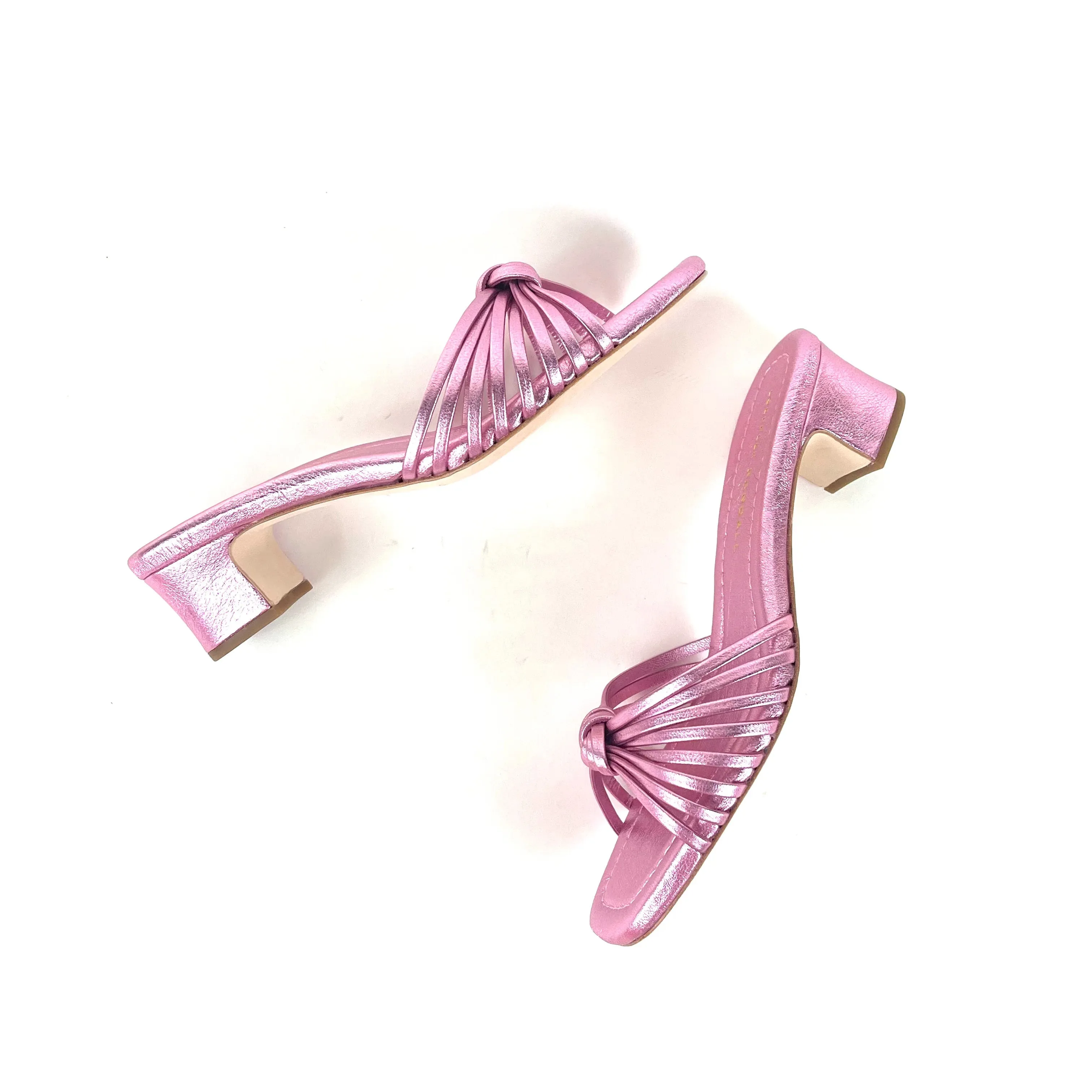 Loeffler Randall - Hazel Leather Knot Mule Sandal (Pink)