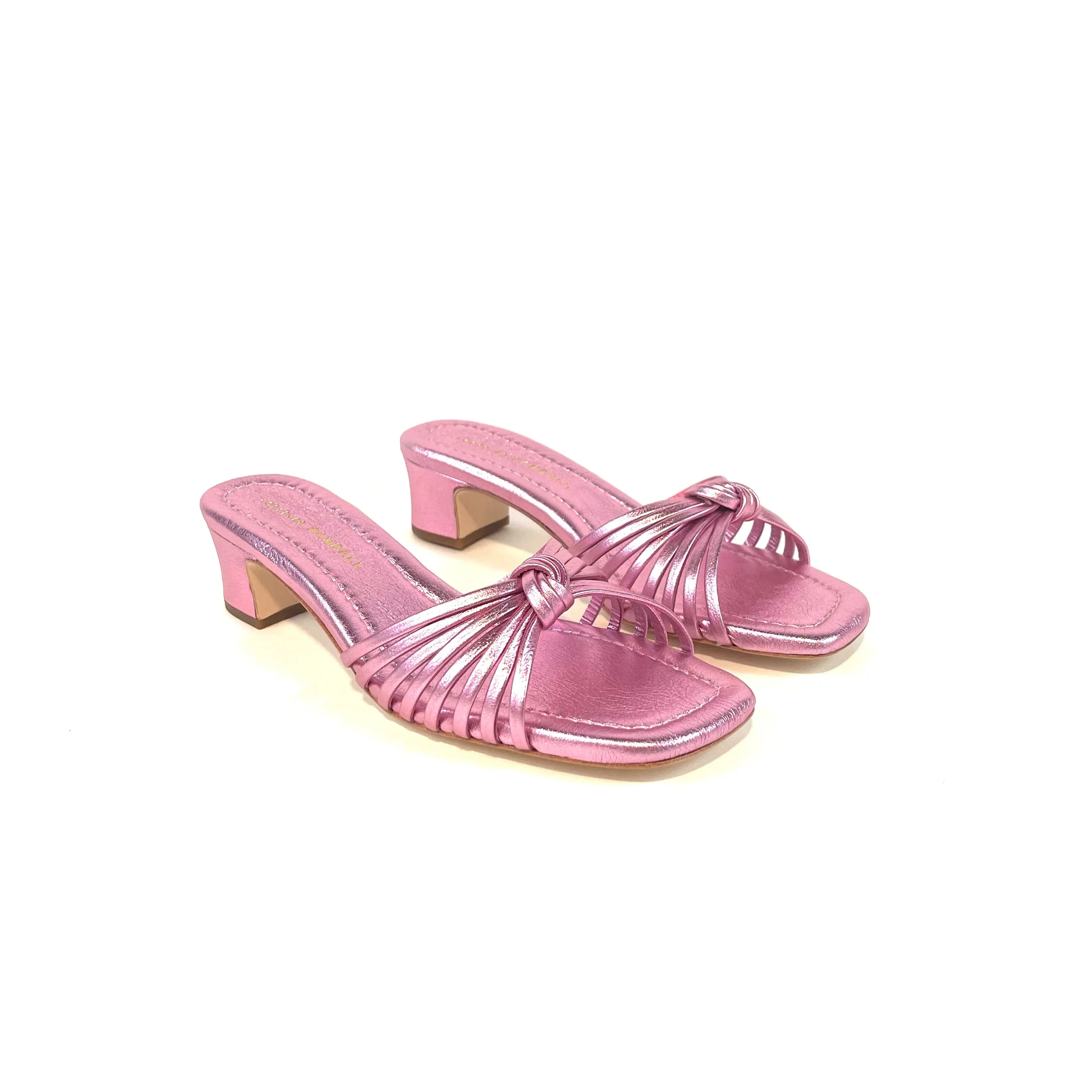 Loeffler Randall - Hazel Leather Knot Mule Sandal (Pink)
