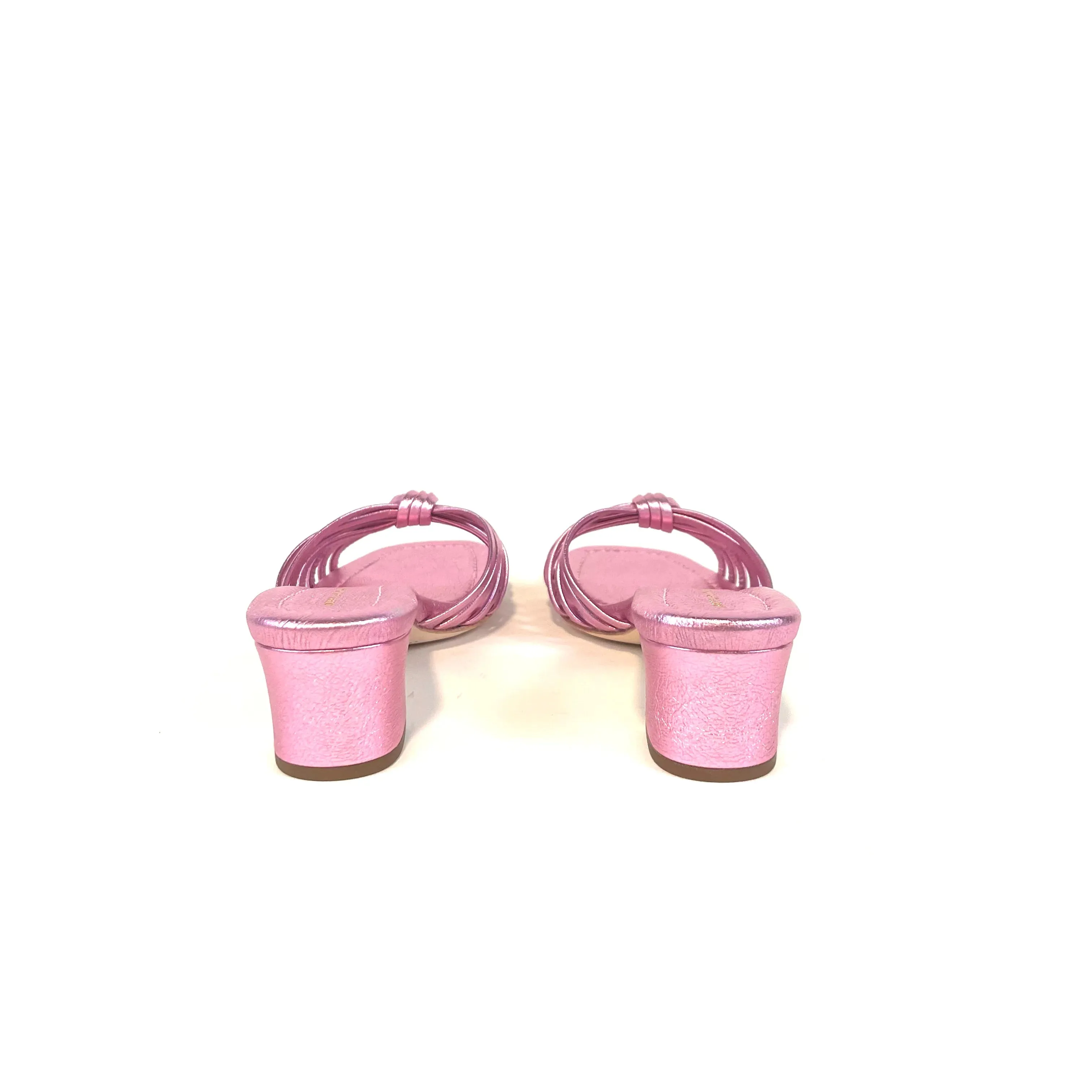 Loeffler Randall - Hazel Leather Knot Mule Sandal (Pink)