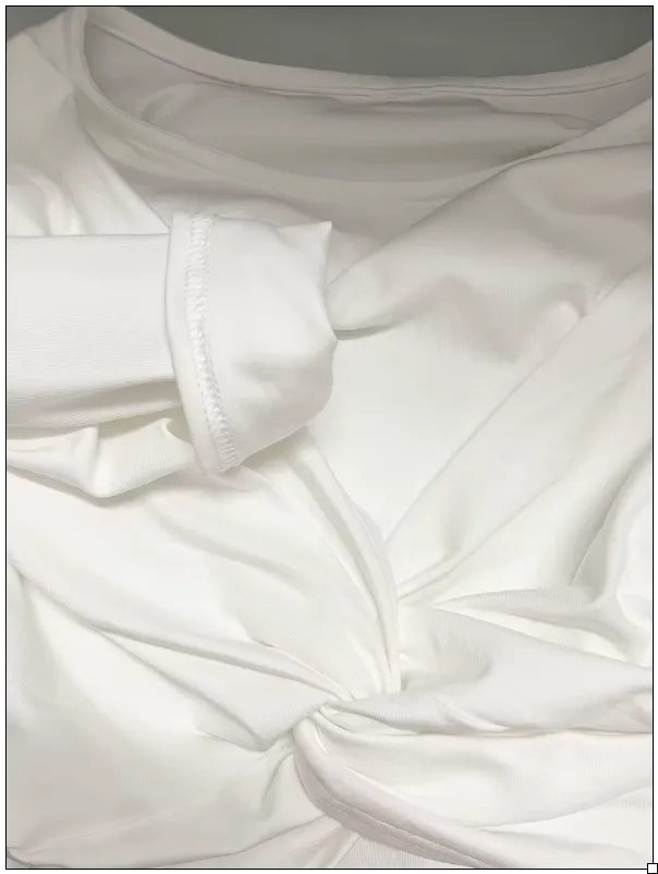 Long Sleeve Ruched Knot Bodysuit