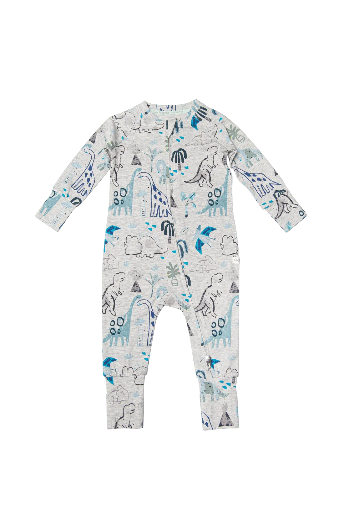 Loulou Lollipop Tencel Sleeper 0-3m, Dinosaurs