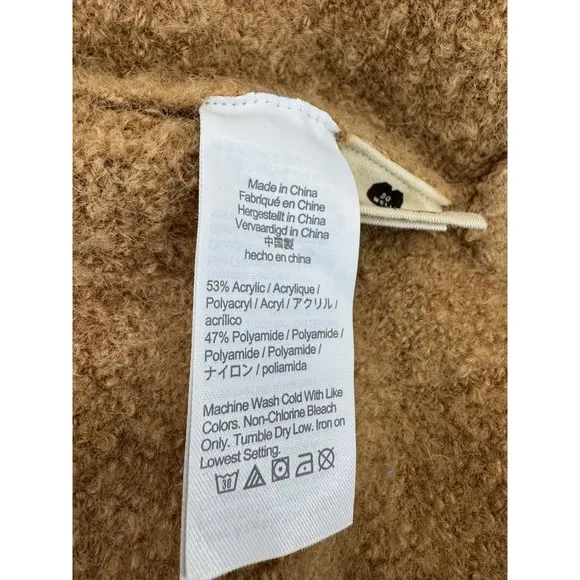 Madewell Plus Gallatin Shawl-Collar Cardigan Sweater-Tan-3X