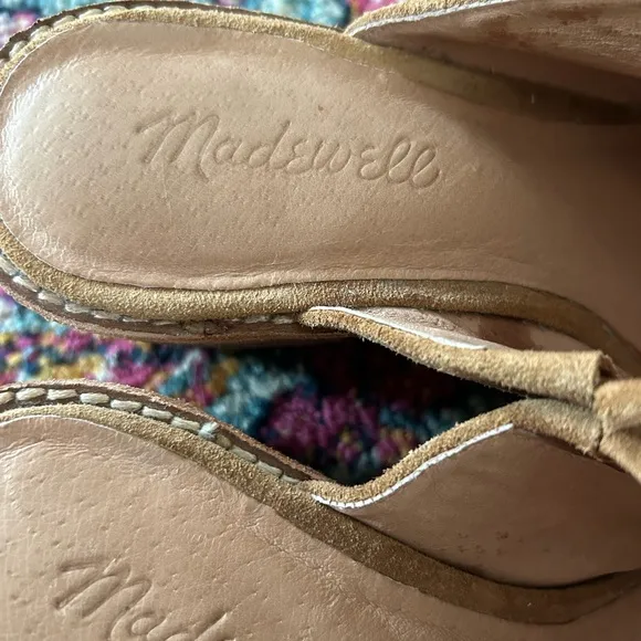 Madewell | Women’s chestnut colored The Dani Fringe Mule, tassel bridge, size 6