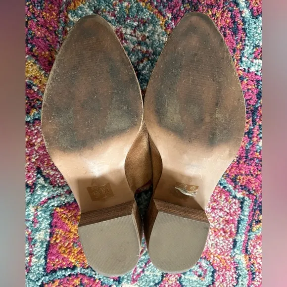 Madewell | Women’s chestnut colored The Dani Fringe Mule, tassel bridge, size 6