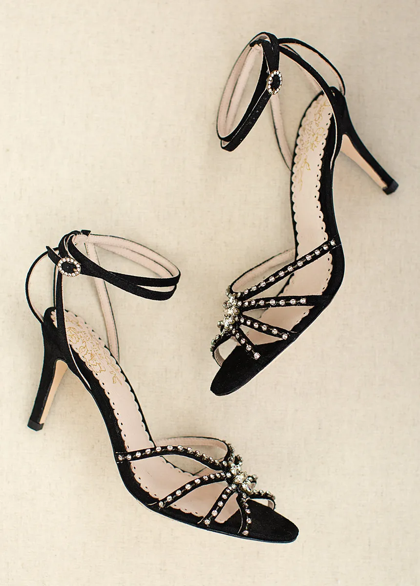 Mahina Leather Heel in Black