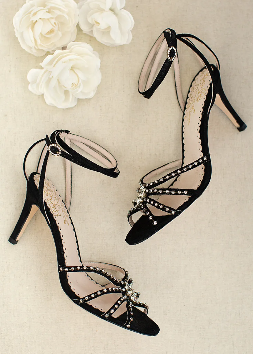 Mahina Leather Heel in Black