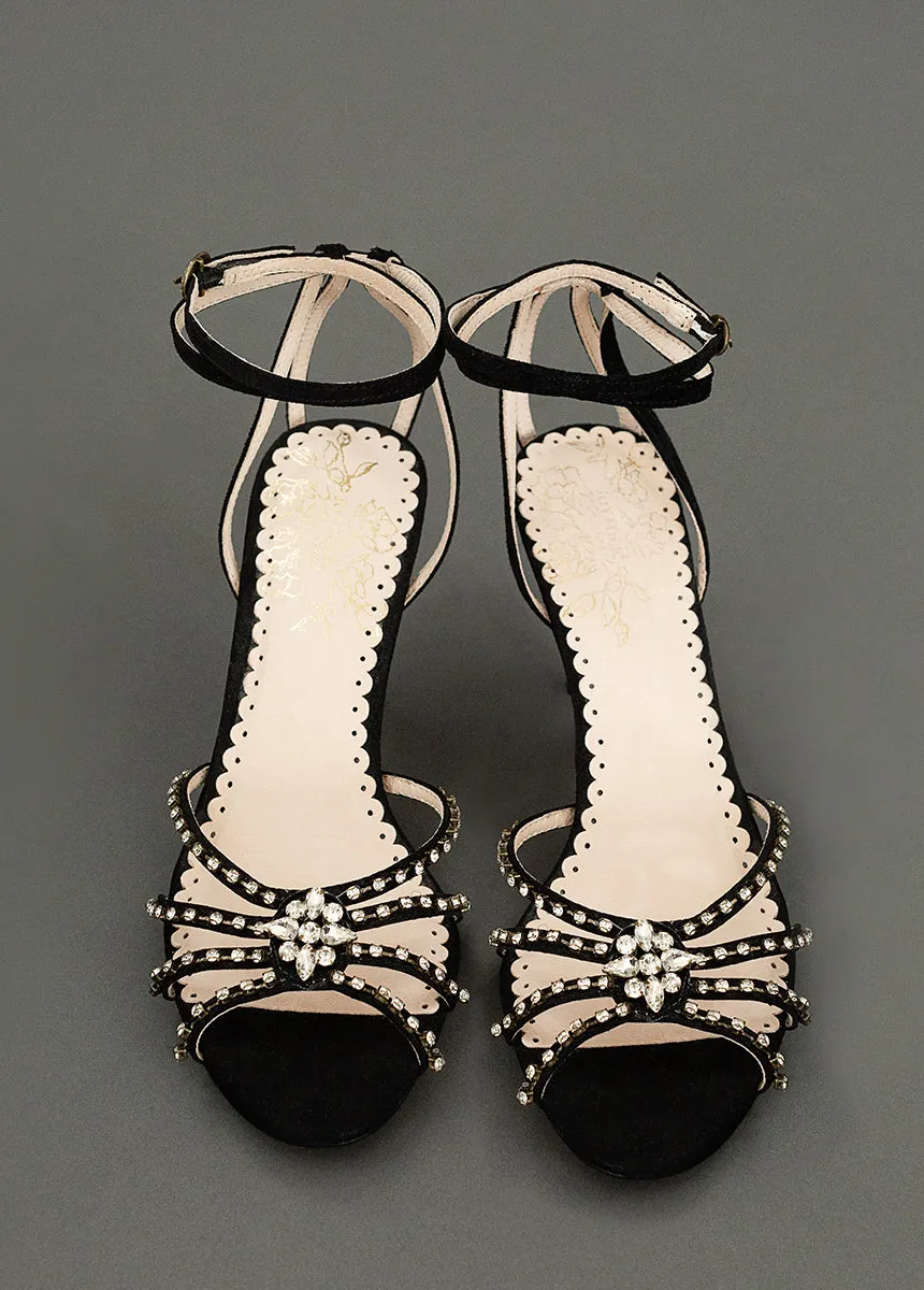 Mahina Leather Heel in Black