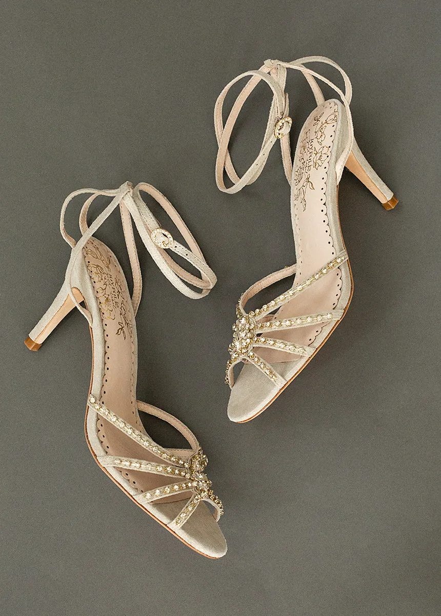 Mahina Leather Heel in Gold