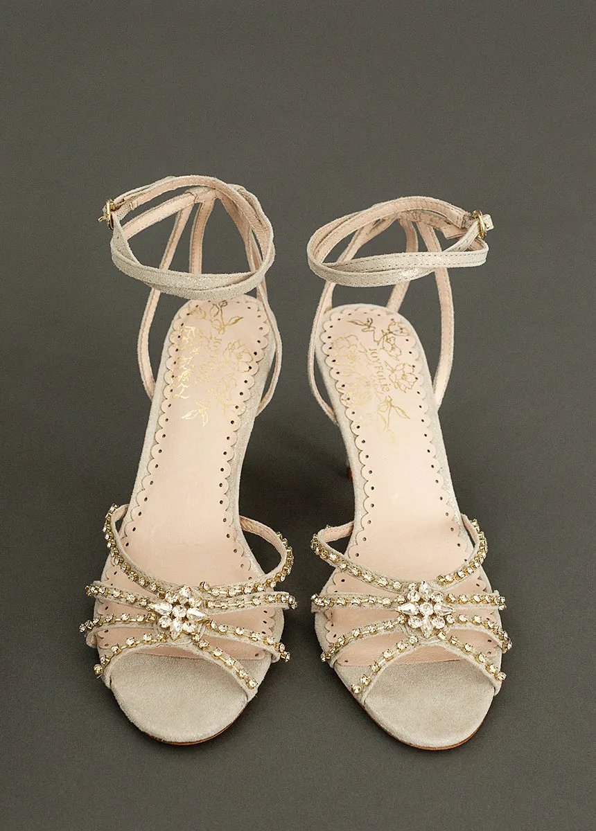 Mahina Leather Heel in Gold
