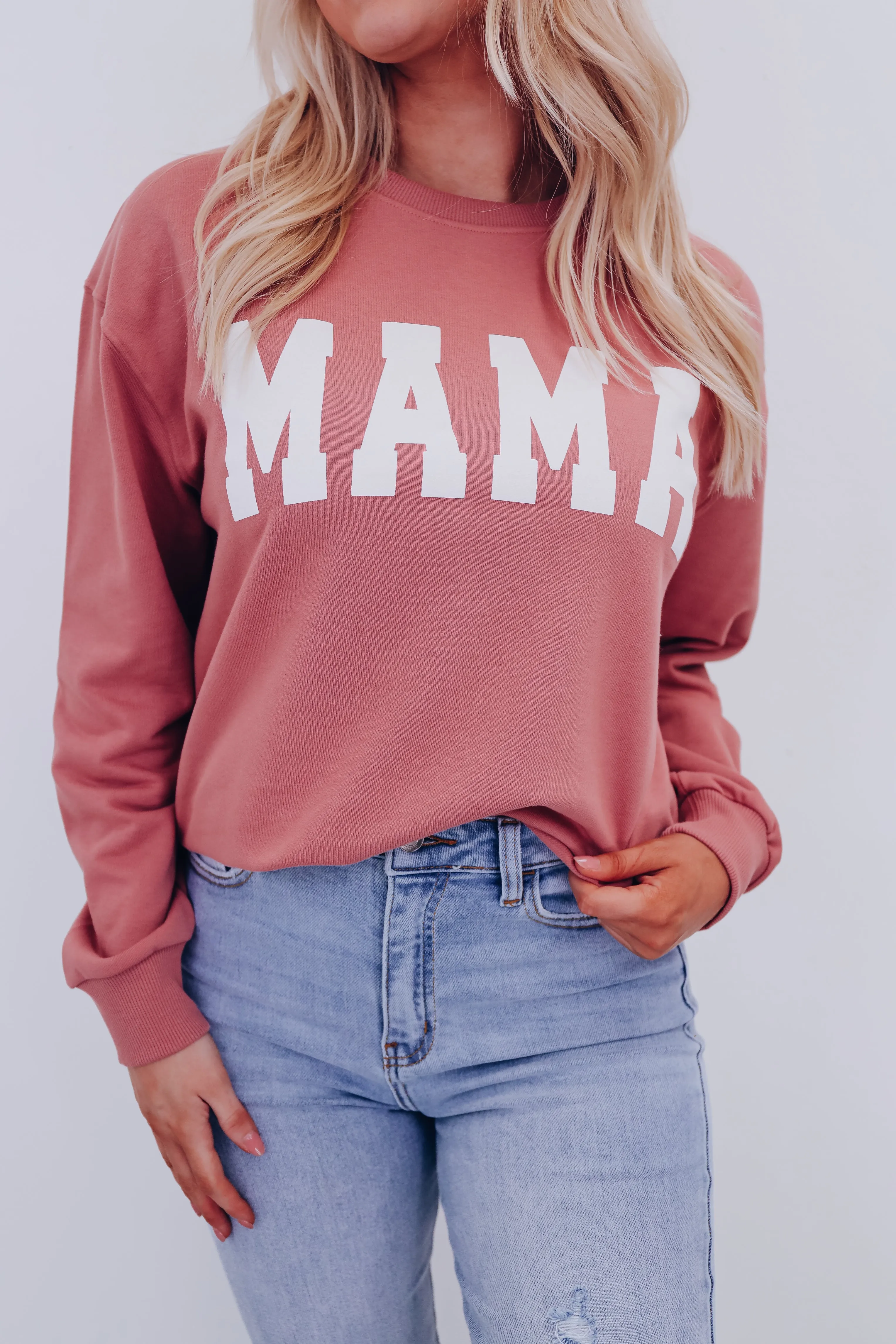 MAMA Graphic Sweatshirt - Mauve