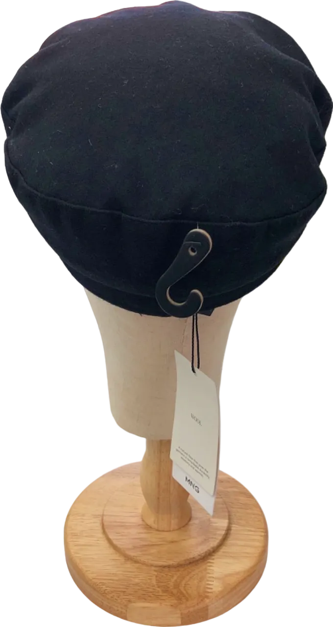 Mango Black Wool Cap UK S