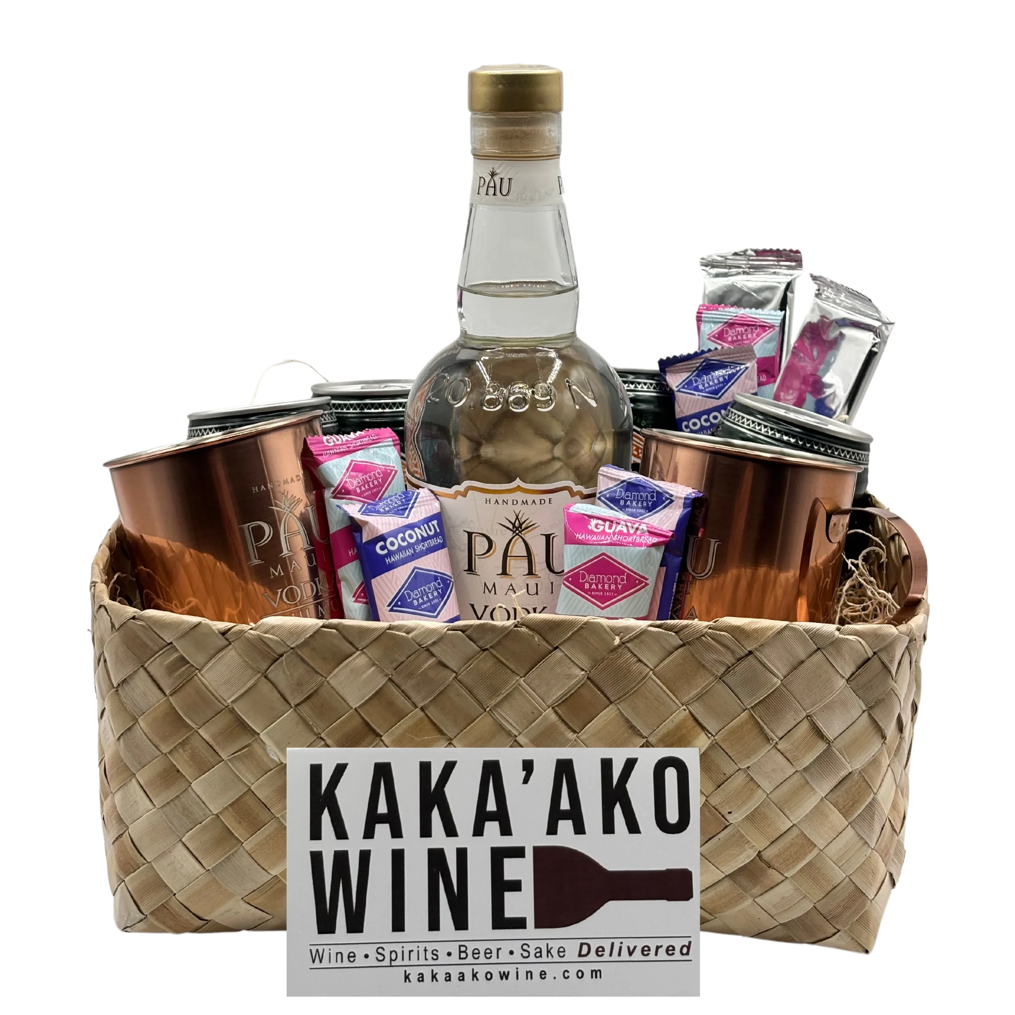 Maui Mule Cocktail Kit Gift Basket