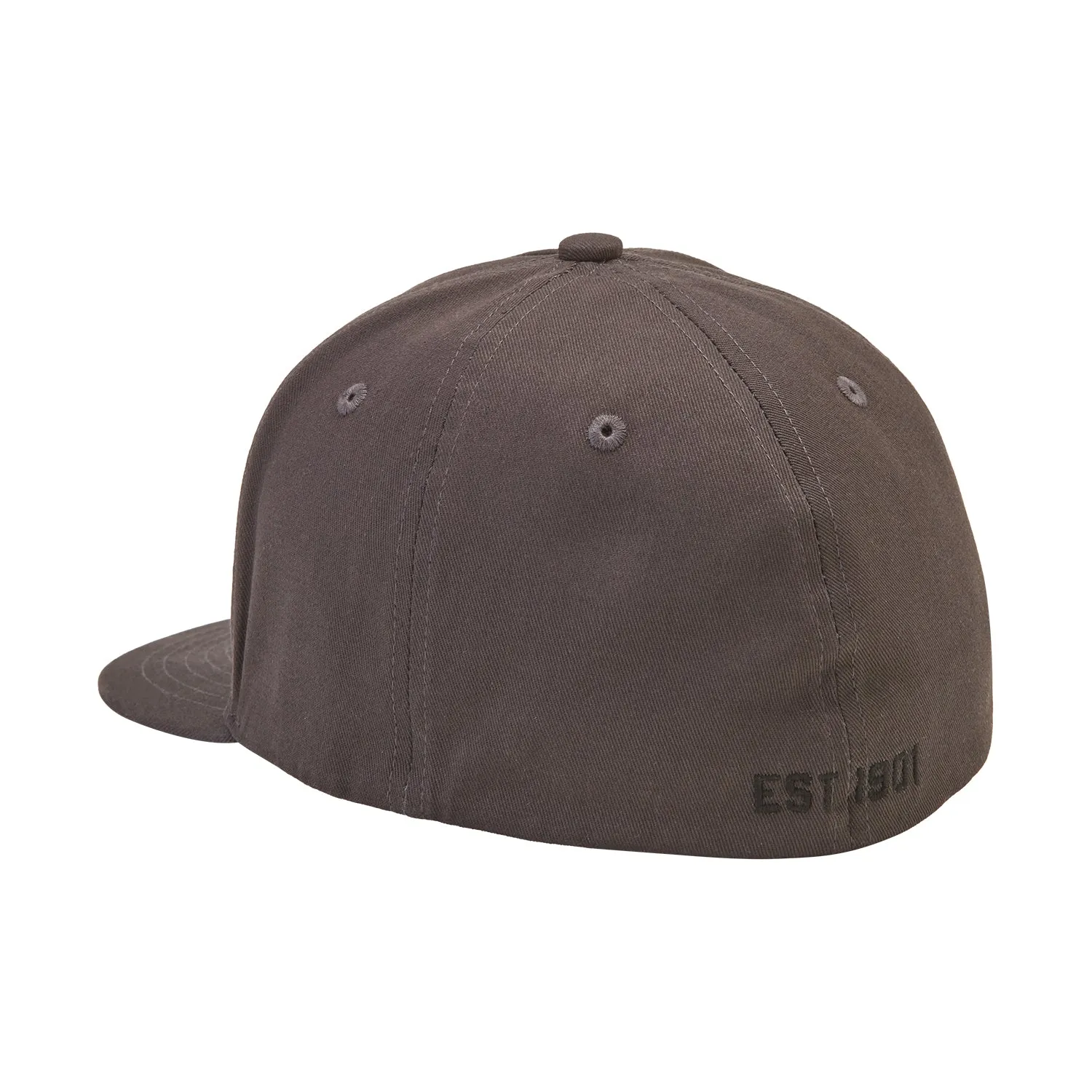 Men's Block Logo Embroidery Hat, Gray