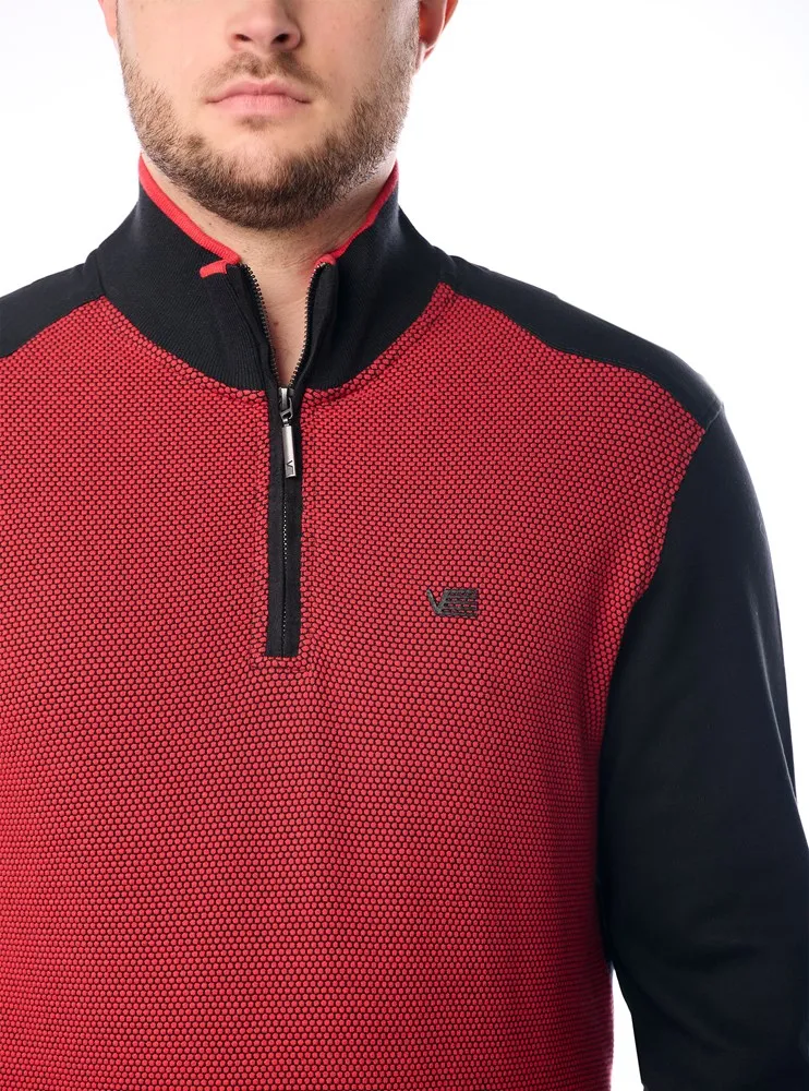 Men's mock zip sweater
