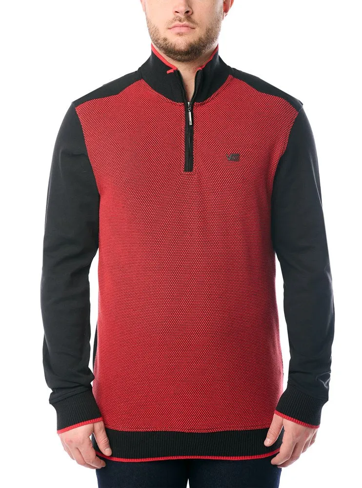 Men's mock zip sweater